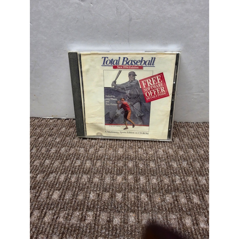 Total Baseball New 1994 Edition CD-ROM DOS MAC Multimedia Sports Reference Vtg